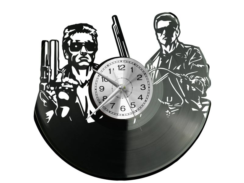 Terminator Vinyl Zegar Ścienny Płyta Winylowa Nowoczesny Dekoracyjny Na Prezent Urodziny