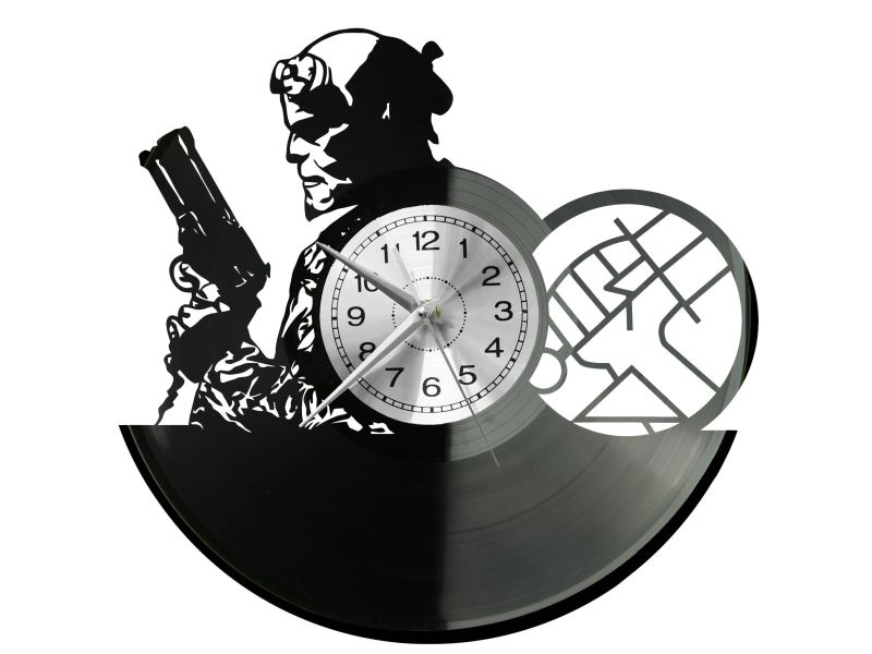 Hellboy Vinyl Zegar Ścienny Płyta Winylowa Nowoczesny Dekoracyjny Na Prezent Urodziny