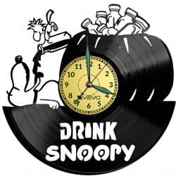 Snoopy Vinyl Zegar Ścienny Płyta Winylowa Nowoczesny Dekoracyjny Na Prezent Urodziny