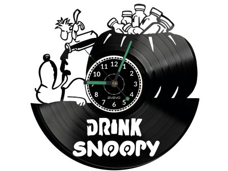 Snoopy Vinyl Zegar Ścienny Płyta Winylowa Nowoczesny Dekoracyjny Na Prezent Urodziny