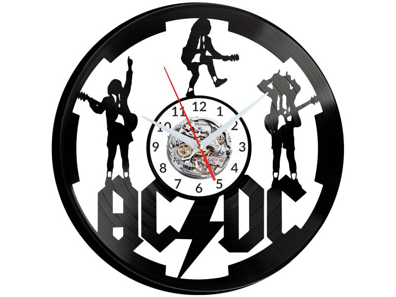 ACDC Vinyl Zegar Ścienny Płyta Winylowa Nowoczesny Dekoracyjny Na Prezent Urodziny