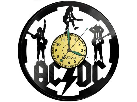 ACDC Vinyl Zegar Ścienny Płyta Winylowa Nowoczesny Dekoracyjny Na Prezent Urodziny