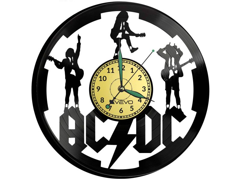 ACDC Vinyl Zegar Ścienny Płyta Winylowa Nowoczesny Dekoracyjny Na Prezent Urodziny