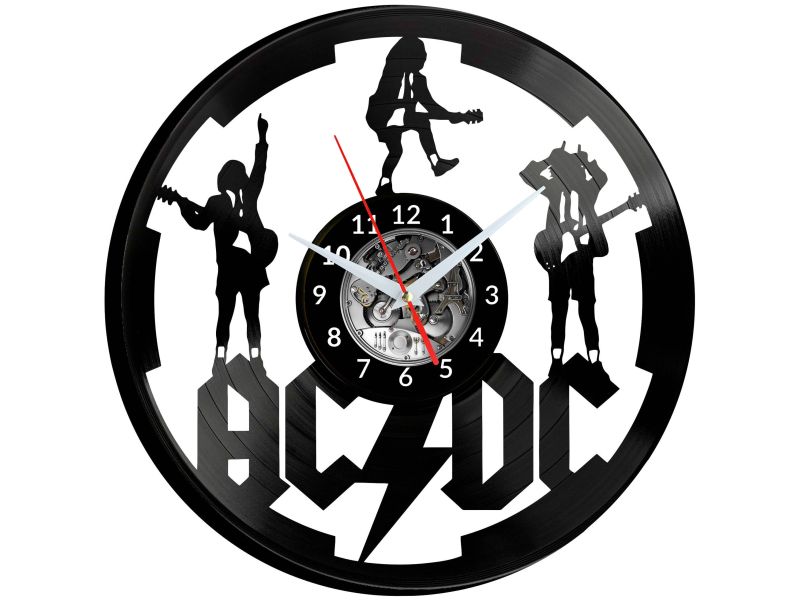 ACDC Vinyl Zegar Ścienny Płyta Winylowa Nowoczesny Dekoracyjny Na Prezent Urodziny