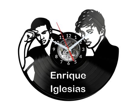 Enrique Iglesias Vinyl Zegar Ścienny Płyta Winylowa Nowoczesny Dekoracyjny Na Prezent Urodziny