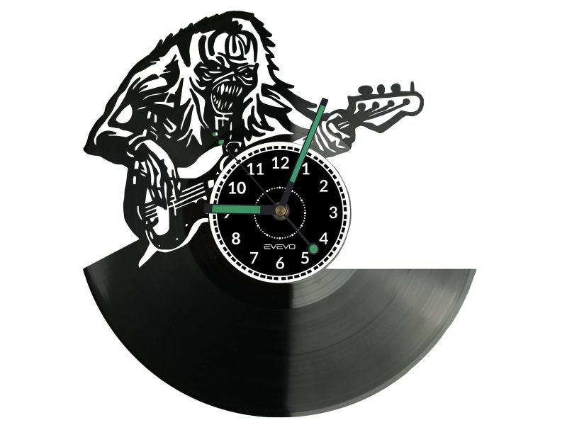 Iron Maiden Vinyl Zegar Ścienny Płyta Winylowa Nowoczesny Dekoracyjny Na Prezent Urodziny