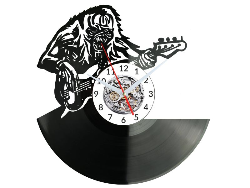 Iron Maiden Vinyl Zegar Ścienny Płyta Winylowa Nowoczesny Dekoracyjny Na Prezent Urodziny