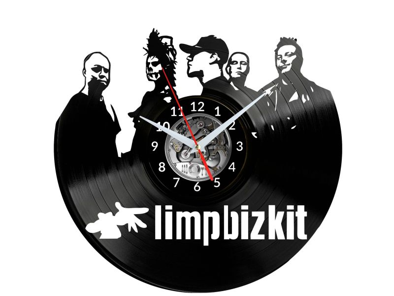 Limpbizkit Vinyl Zegar Ścienny Płyta Winylowa Nowoczesny Dekoracyjny Na Prezent Urodziny