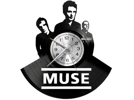 Muse Vinyl Zegar Ścienny Płyta Winylowa Nowoczesny Dekoracyjny Na Prezent Urodziny