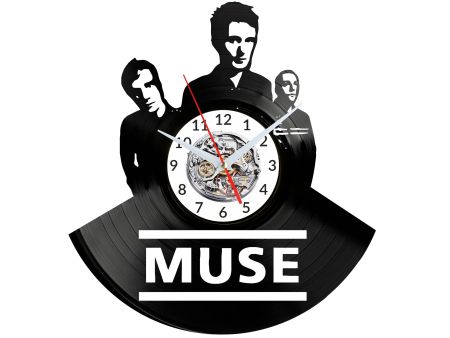 Muse Vinyl Zegar Ścienny Płyta Winylowa Nowoczesny Dekoracyjny Na Prezent Urodziny