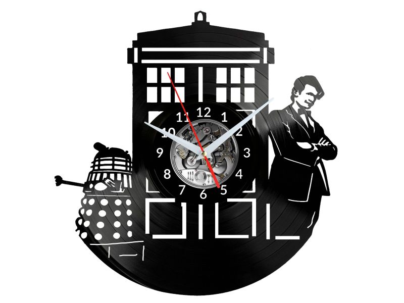 Doctor Who Vinyl Zegar Ścienny Płyta Winylowa Nowoczesny Dekoracyjny Na Prezent Urodziny