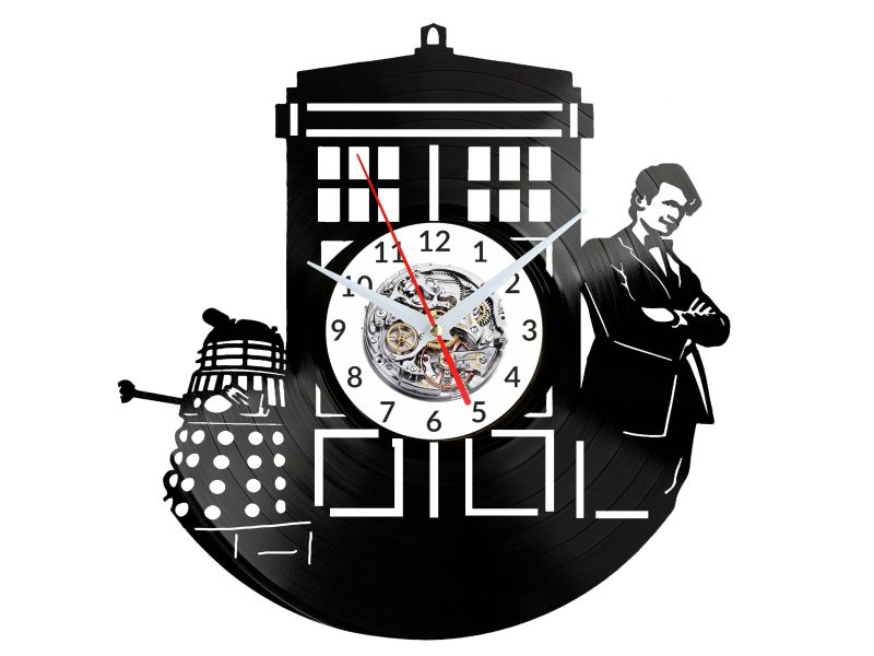 Doctor Who Vinyl Zegar Ścienny Płyta Winylowa Nowoczesny Dekoracyjny Na Prezent Urodziny