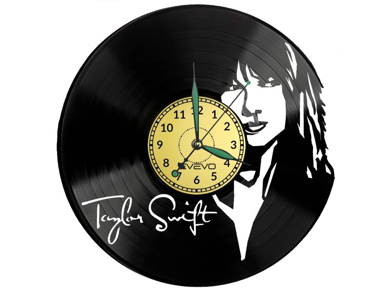 Taylor Swift Vinyl Zegar Ścienny Płyta Winylowa Nowoczesny Dekoracyjny Na Prezent Urodziny