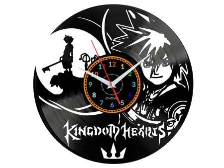 Kingdom Hearts Vinyl Zegar Ścienny Płyta Winylowa Nowoczesny Dekoracyjny Na Prezent Urodziny