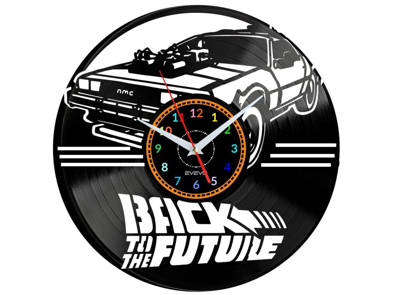 Back to the Future Vinyl Zegar Ścienny Płyta Winylowa Nowoczesny Dekoracyjny Na Prezent Urodziny