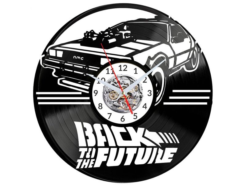 Back to the Future Vinyl Zegar Ścienny Płyta Winylowa Nowoczesny Dekoracyjny Na Prezent Urodziny