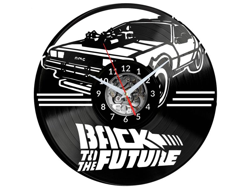 Back to the Future Vinyl Zegar Ścienny Płyta Winylowa Nowoczesny Dekoracyjny Na Prezent Urodziny