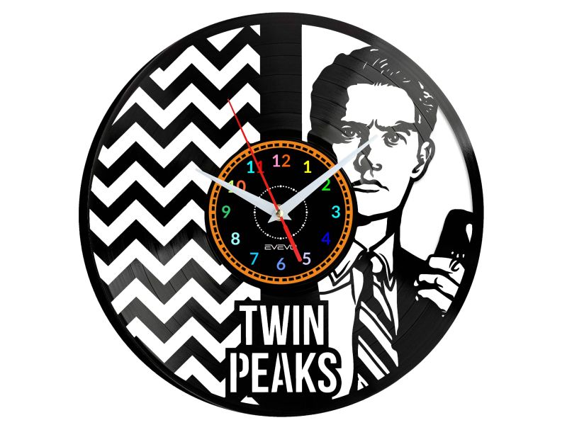 Twin Peaks Vinyl Zegar Ścienny Płyta Winylowa Nowoczesny Dekoracyjny Na Prezent Urodziny