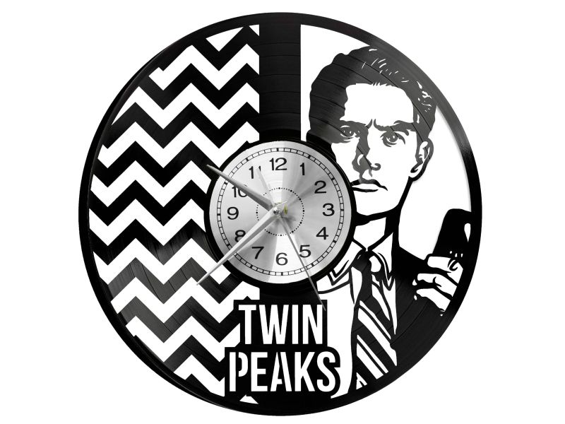 Twin Peaks Vinyl Zegar Ścienny Płyta Winylowa Nowoczesny Dekoracyjny Na Prezent Urodziny