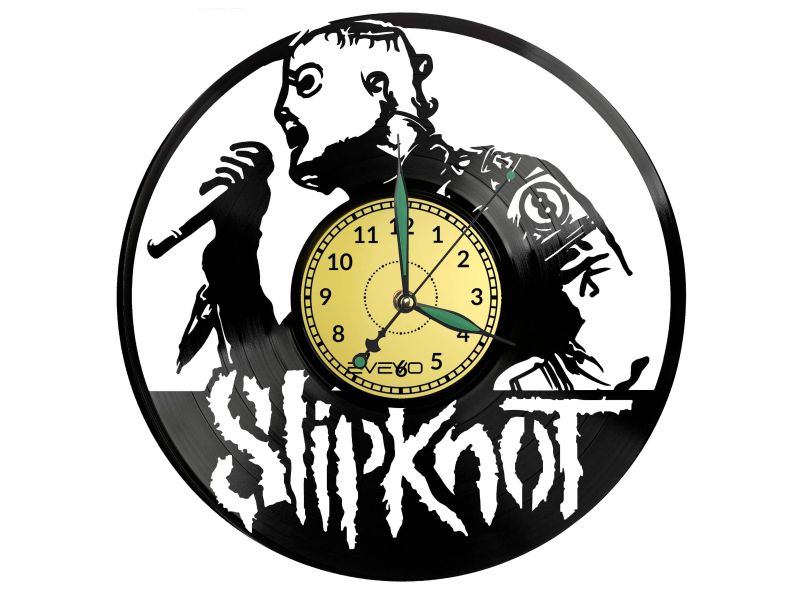 Slipknot Vinyl Zegar Ścienny Płyta Winylowa Nowoczesny Dekoracyjny Na Prezent Urodziny