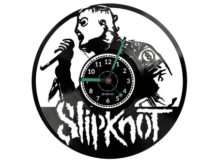 Slipknot Vinyl Zegar Ścienny Płyta Winylowa Nowoczesny Dekoracyjny Na Prezent Urodziny