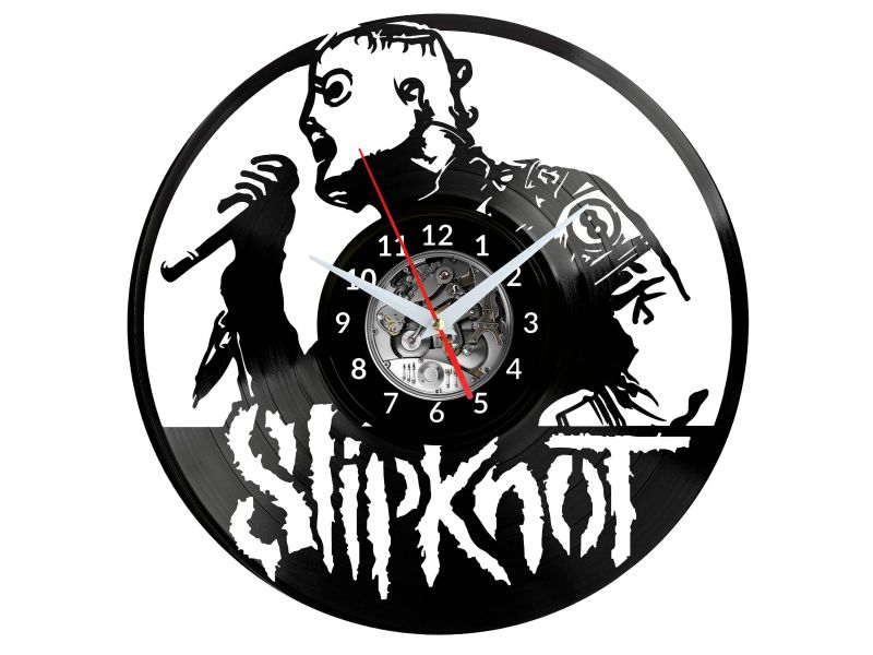 Slipknot Vinyl Zegar Ścienny Płyta Winylowa Nowoczesny Dekoracyjny Na Prezent Urodziny