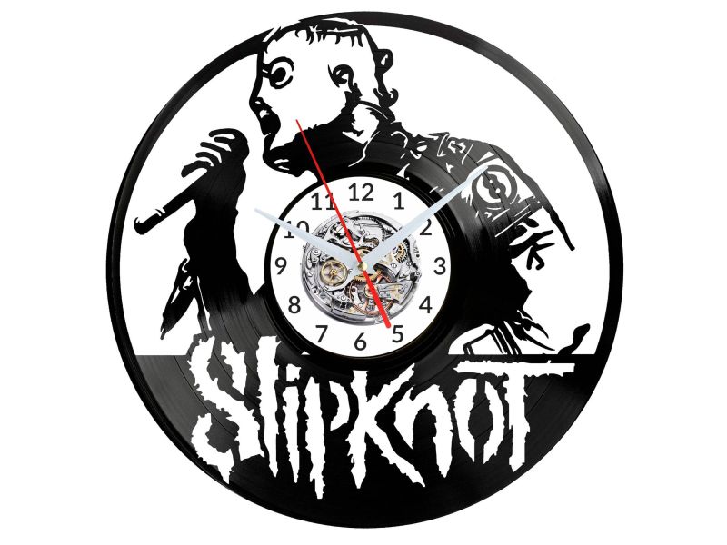 Slipknot Vinyl Zegar Ścienny Płyta Winylowa Nowoczesny Dekoracyjny Na Prezent Urodziny