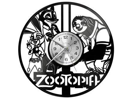 Zootopia Vinyl Zegar Ścienny Płyta Winylowa Nowoczesny Dekoracyjny Na Prezent Urodziny