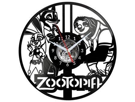 Zootopia Vinyl Zegar Ścienny Płyta Winylowa Nowoczesny Dekoracyjny Na Prezent Urodziny