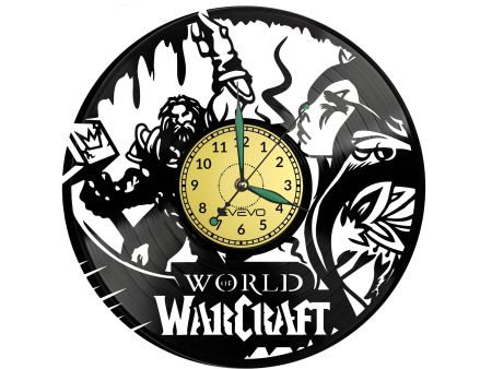 World Of Warcraft Vinyl Zegar Ścienny Płyta Winylowa Nowoczesny Dekoracyjny Na Prezent Urodziny