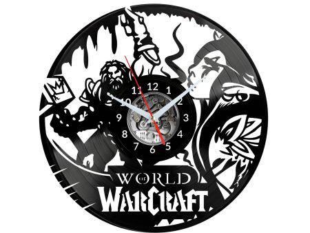 World Of Warcraft Vinyl Zegar Ścienny Płyta Winylowa Nowoczesny Dekoracyjny Na Prezent Urodziny