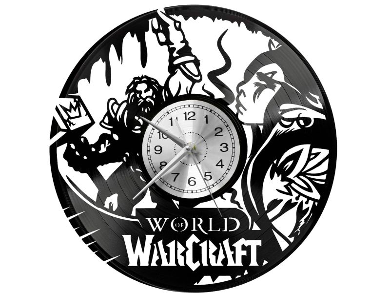 World Of Warcraft Vinyl Zegar Ścienny Płyta Winylowa Nowoczesny Dekoracyjny Na Prezent Urodziny