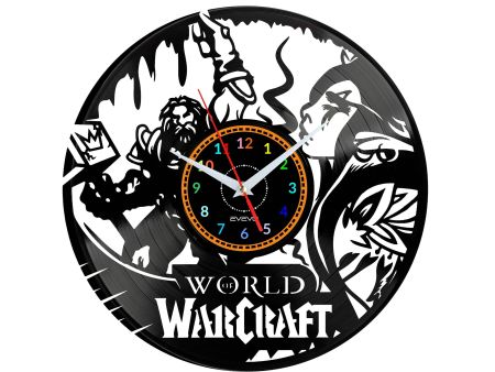 World Of Warcraft Vinyl Zegar Ścienny Płyta Winylowa Nowoczesny Dekoracyjny Na Prezent Urodziny