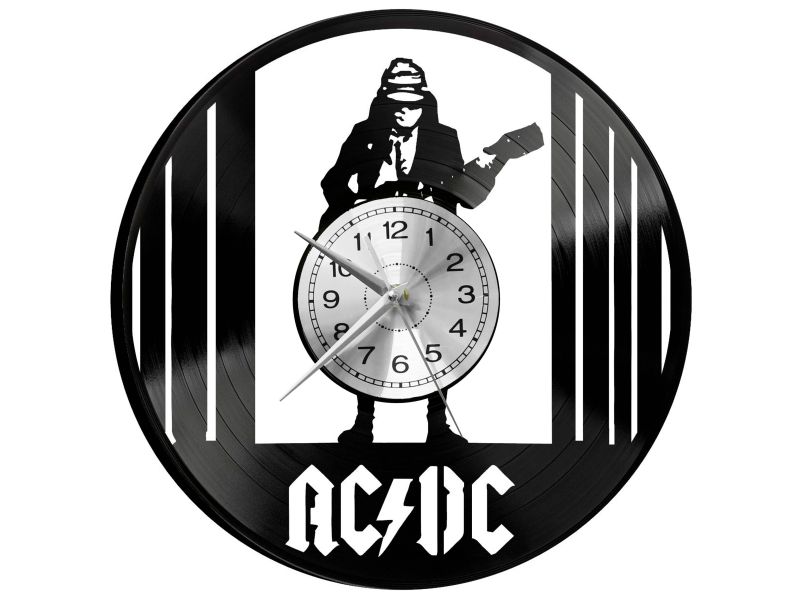 ACDC Vinyl Zegar Ścienny Płyta Winylowa Nowoczesny Dekoracyjny Na Prezent Urodziny