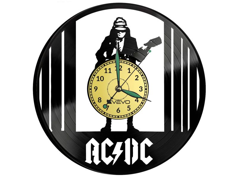 ACDC Vinyl Zegar Ścienny Płyta Winylowa Nowoczesny Dekoracyjny Na Prezent Urodziny