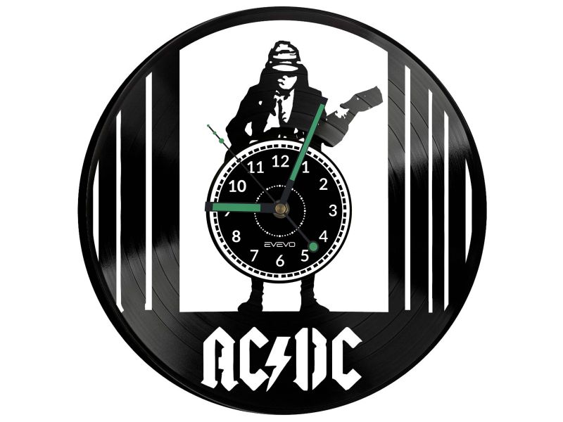 ACDC Vinyl Zegar Ścienny Płyta Winylowa Nowoczesny Dekoracyjny Na Prezent Urodziny