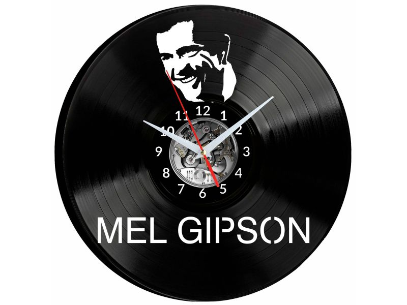 Mel Gibson Vinyl Zegar Ścienny Płyta Winylowa Nowoczesny Dekoracyjny Na Prezent Urodziny