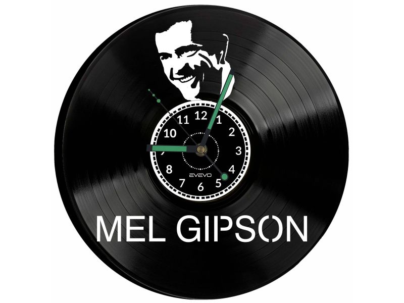 Mel Gibson Vinyl Zegar Ścienny Płyta Winylowa Nowoczesny Dekoracyjny Na Prezent Urodziny