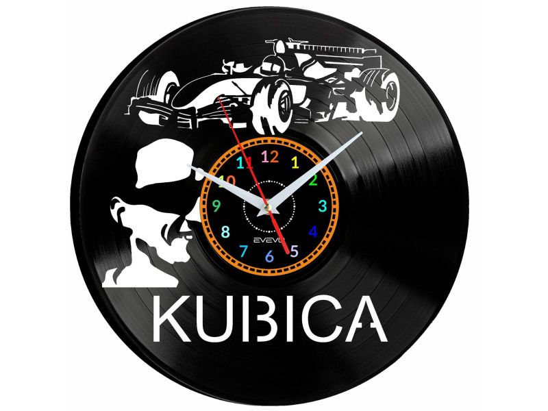 Kubica Vinyl Zegar Ścienny Płyta Winylowa Nowoczesny Dekoracyjny Na Prezent Urodziny