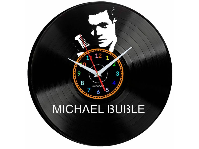 Micheal Buble Vinyl Zegar Ścienny Płyta Winylowa Nowoczesny Dekoracyjny Na Prezent Urodziny