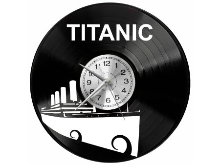 Titanic Vinyl Zegar Ścienny Płyta Winylowa Nowoczesny Dekoracyjny Na Prezent Urodziny