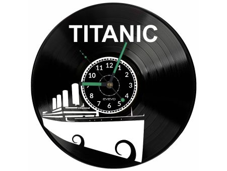 Titanic Vinyl Zegar Ścienny Płyta Winylowa Nowoczesny Dekoracyjny Na Prezent Urodziny