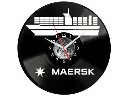 Maersk Vinyl Zegar Ścienny Płyta Winylowa Nowoczesny Dekoracyjny Na Prezent Urodziny