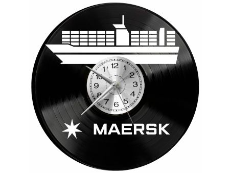 Maersk Vinyl Zegar Ścienny Płyta Winylowa Nowoczesny Dekoracyjny Na Prezent Urodziny