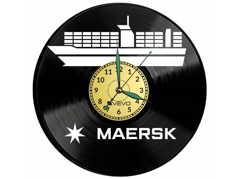 Maersk Vinyl Zegar Ścienny Płyta Winylowa Nowoczesny Dekoracyjny Na Prezent Urodziny