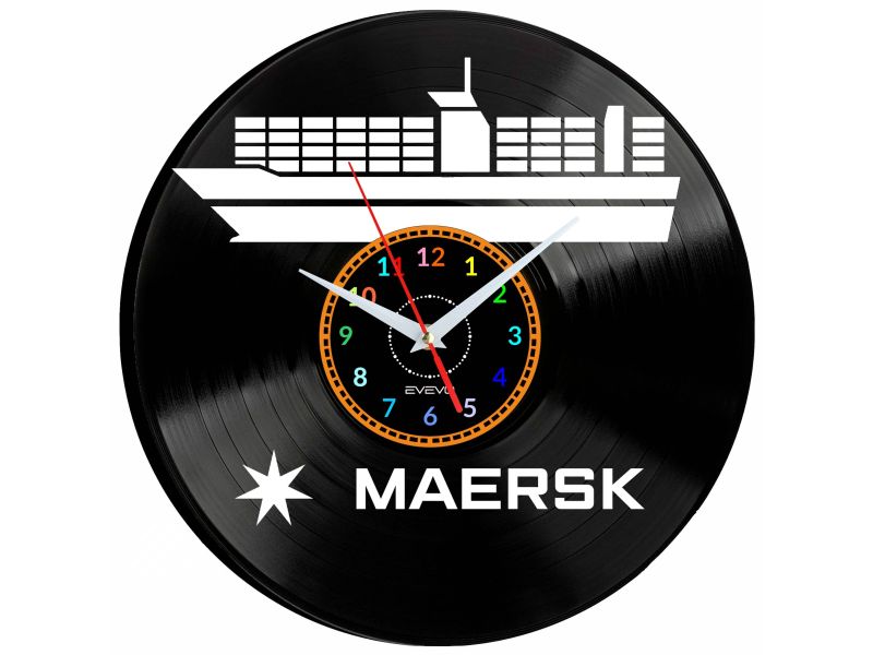 Maersk Vinyl Zegar Ścienny Płyta Winylowa Nowoczesny Dekoracyjny Na Prezent Urodziny