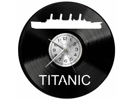 Titanic Vinyl Zegar Ścienny Płyta Winylowa Nowoczesny Dekoracyjny Na Prezent Urodziny