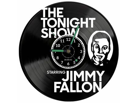 The Tonight Show Jimmy Fallon Vinyl Zegar Ścienny Płyta Winylowa Nowoczesny Dekoracyjny Na Prezent Urodziny