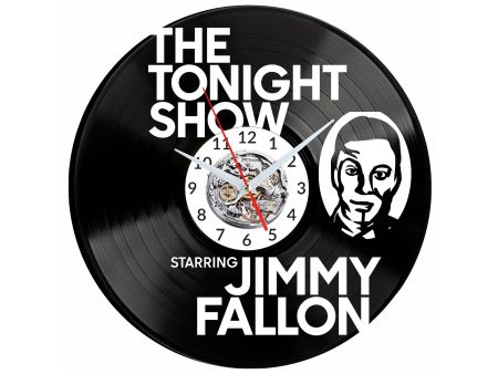 The Tonight Show Jimmy Fallon Vinyl Zegar Ścienny Płyta Winylowa Nowoczesny Dekoracyjny Na Prezent Urodziny