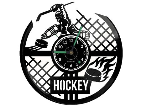 Hockey Vinyl Zegar Ścienny Płyta Winylowa Nowoczesny Dekoracyjny Na Prezent Urodziny